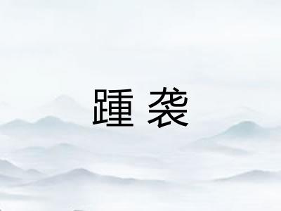 踵袭
