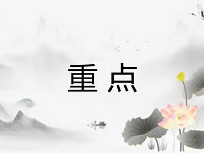重点