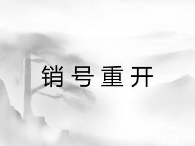 销号重开