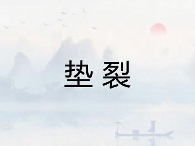 垫裂 垫裂