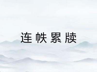 连帙累牍 连帙累牍