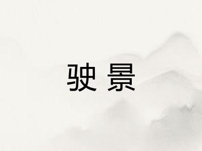 驶景