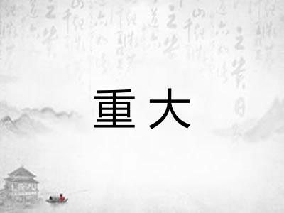 重大