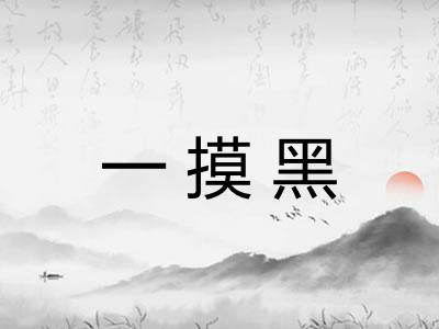 一摸黑 一摸黑