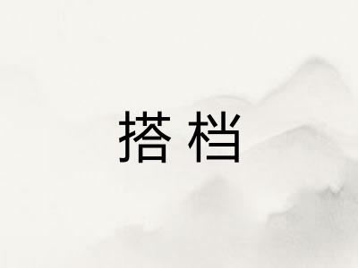 搭档