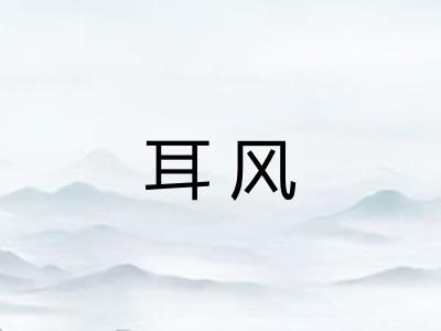 耳风