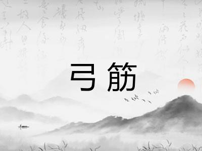 弓筋