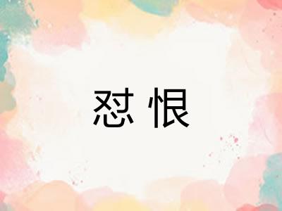 怼恨