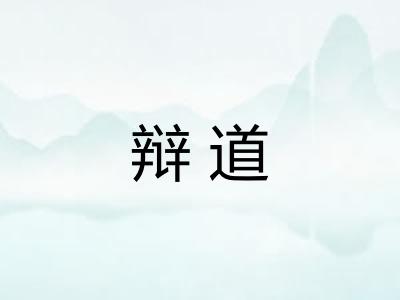 辩道 辩道