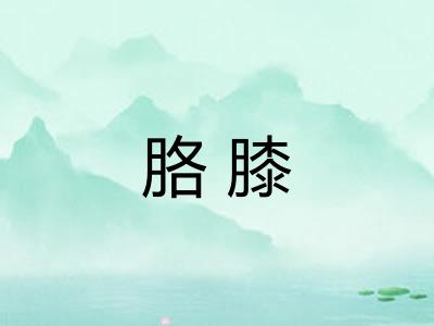 胳膝