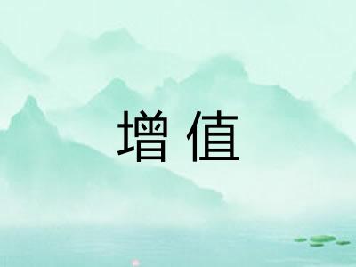 增值 增值