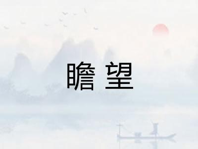 瞻望