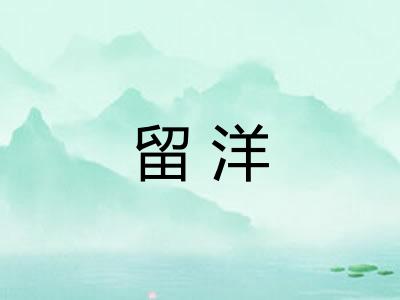 留洋