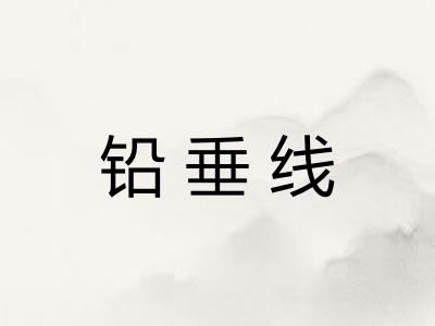 铅垂线 铅垂线