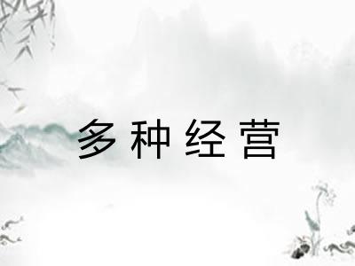 多种经营