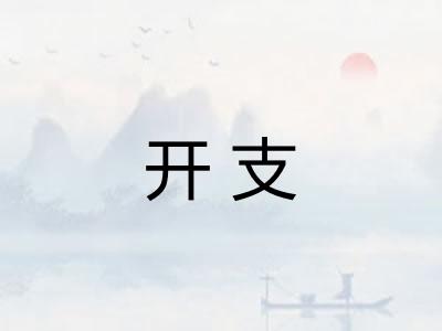 开支