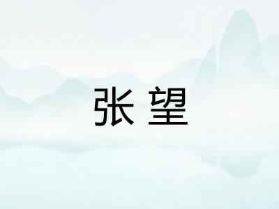 张望