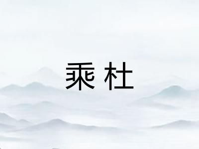 乘杜