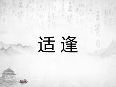 适逢