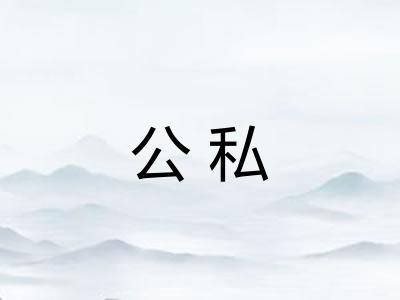 公私