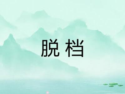 脱档