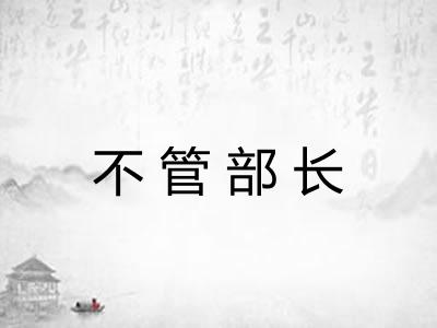 不管部长