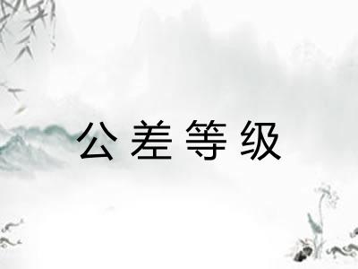 公差等级