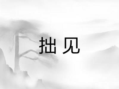拙见
