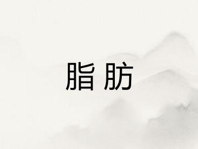 脂肪 脂肪