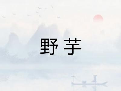 野芋 野芋