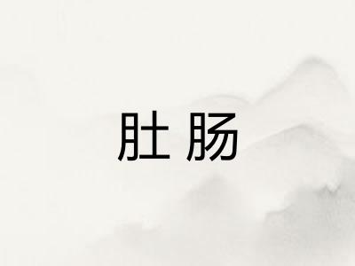 肚肠 肚肠