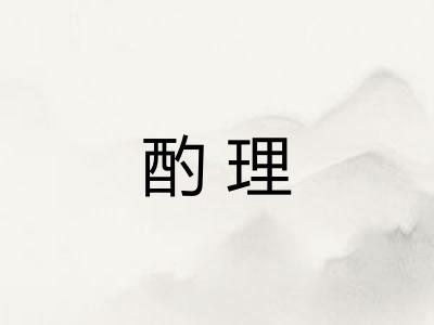 酌理