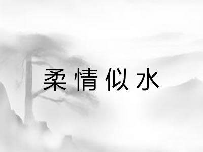 柔情似水 柔情似水