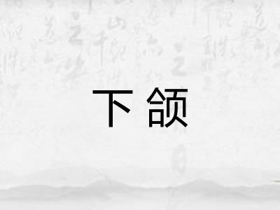 下颌 下颌