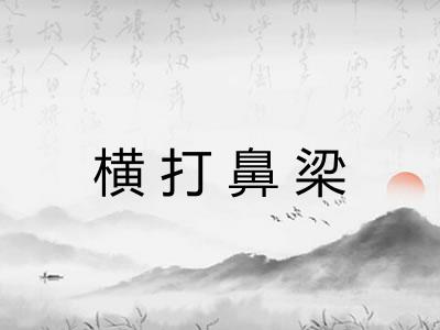 横打鼻梁