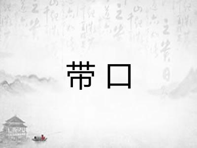 带口