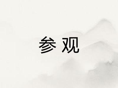 参观