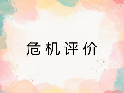 危机评价