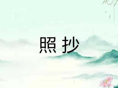 照抄