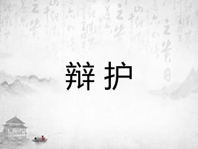 辩护