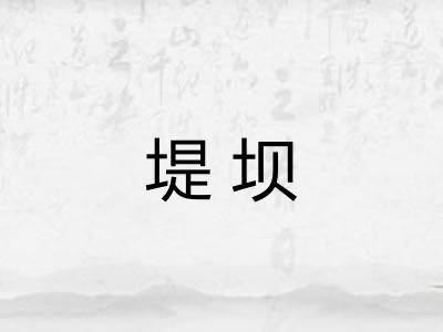 堤坝