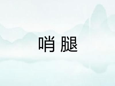 哨腿