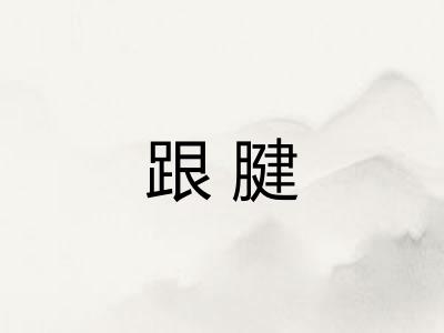 跟腱