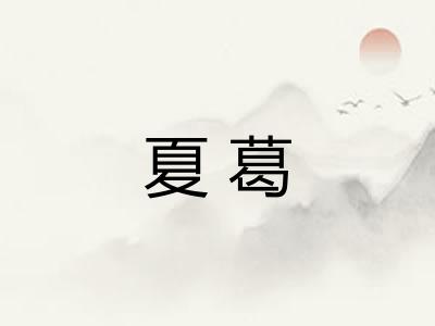 夏葛