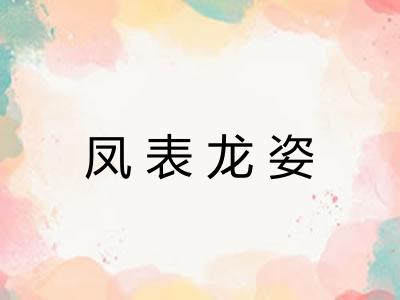 凤表龙姿 凤表龙姿