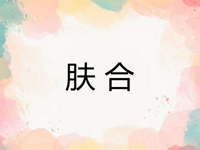 肤合 肤合