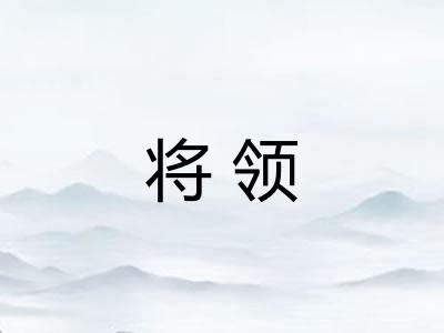 将领