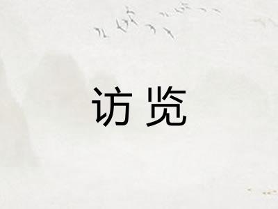 访览