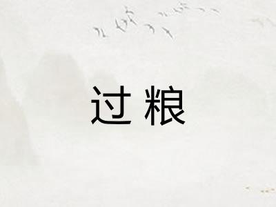 过粮