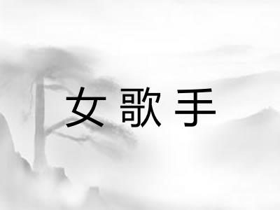 女歌手 女歌手